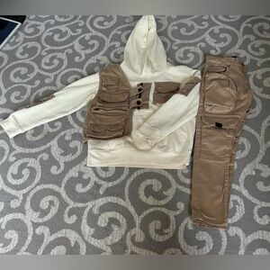 Two piece boys cargo piece set.